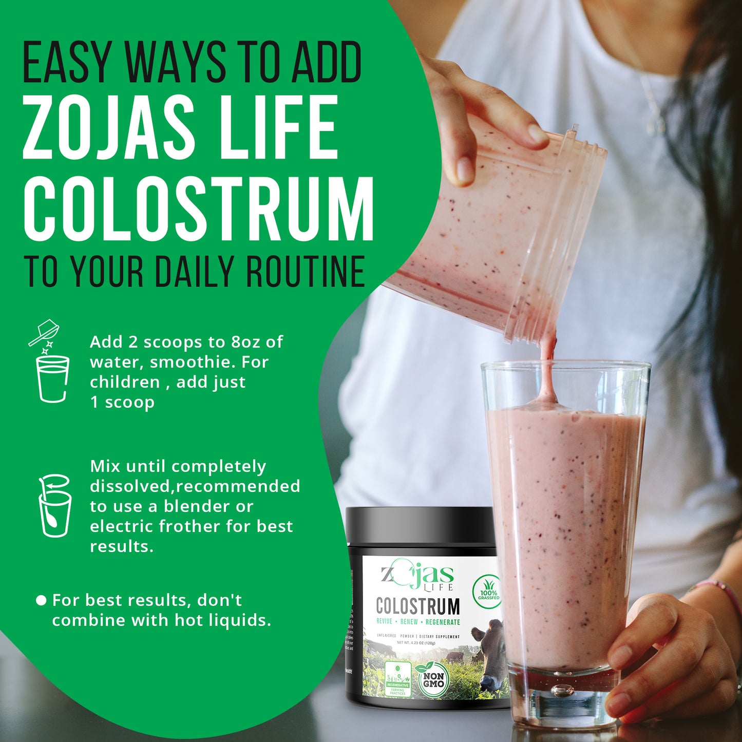 Colostrum Powder 30 Day Supply